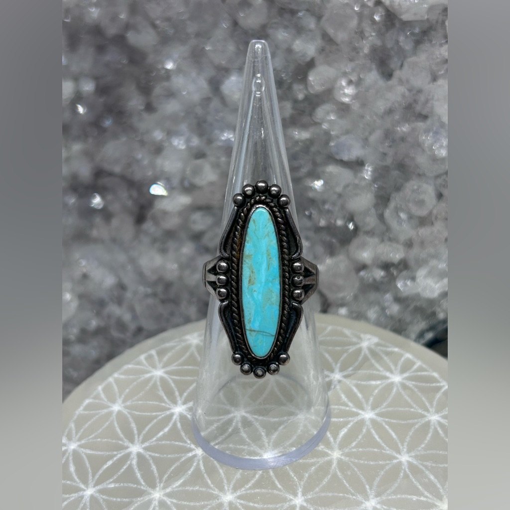 Vintage Bell Trading Post Turquoise Sterling Ring